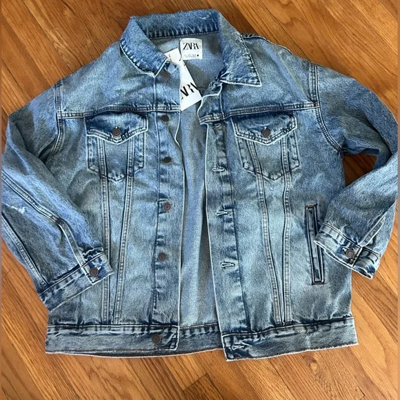 Zara Oversized Denim Jacket - Picture 2 of 3